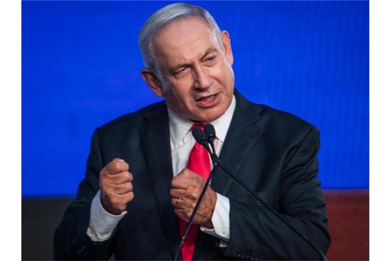 Nach dem vorläufigen Wahlergebnis bleibt der rechtskonservative Likud von Benjamin Netanjahu zwar stärkste Kraft. Das von ihm angestrebte Bündnis hat aber keine Mehrheit. Foto: Noam Moskowitz/dpa