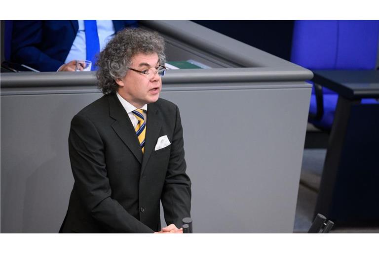 Nach dem Vorwurf, im Bundestag den Hitlergruß gezeigt zu haben,  muss der sächsische AfD-Abgeordnete Matthias Moosdorf vor Gericht (Archivfoto).