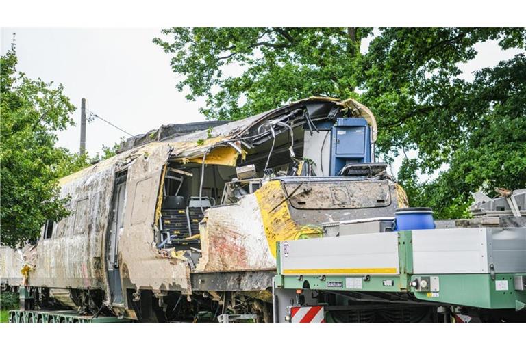 Nach dem Zugunglück bei Riedlingen: Inzwischen sind die letzten Waggons abtransportiert.