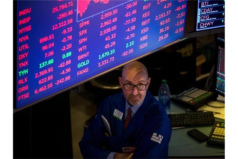 Nach den panikartigen Verkäufen zu Wochenbeginn haben sich die Aktienkurse an der Wall Street am Dienstag stabilisiert. Foto: Michael Nagle/XinHua/dpa