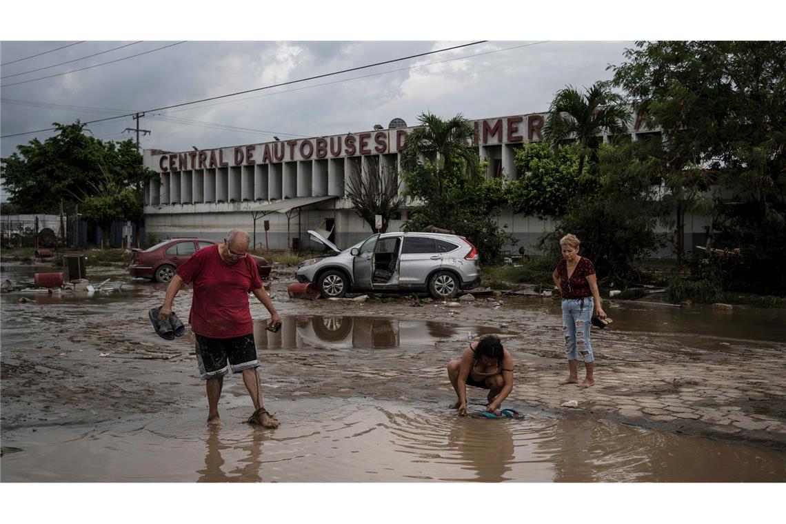 Unwetter in Mexiko: Mehr als 40 Tote und viele Vermisste Nach den Unwettern steigt die Zahl der Toten immer weiter.