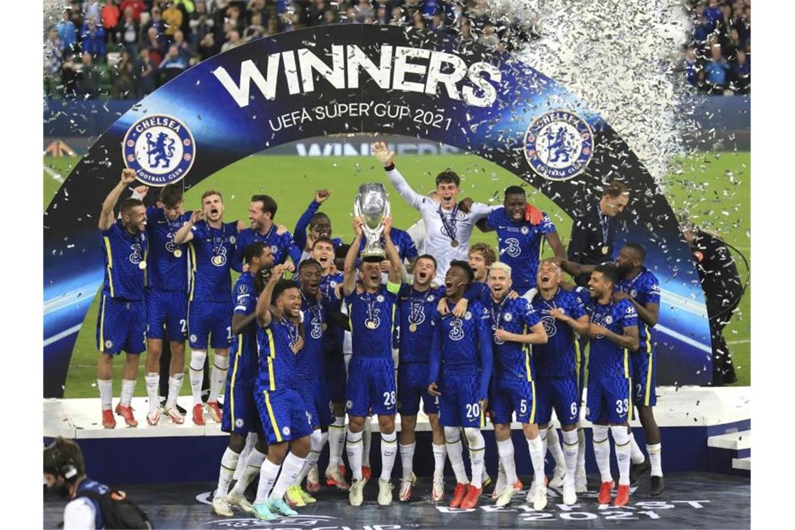 Nach der Champions League hat Chelsea nun auch den europäischen Supercup gewonnen. Foto: Peter Morrison/AP/dpa