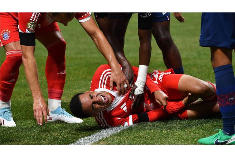 Nach der Niederlage gegen PSG herrscht beim FC Bayern große Sorge um Jamal Musiala.