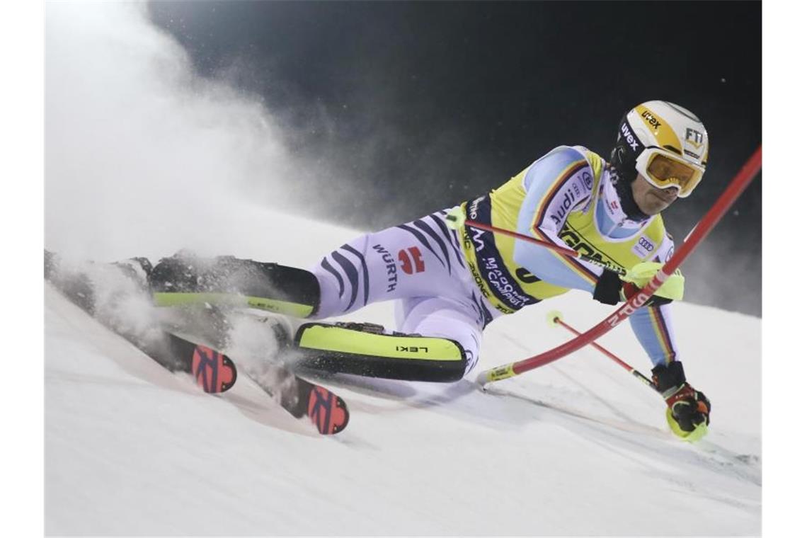 Nächste Nullnummer für Ski-Ass Straßer - Drama um Noel Nach einem Fahrfehler bereits ausgeschieden: Linus Straßer aus Deutschland,. Foto: Gabriele Facciotti/AP/dpa