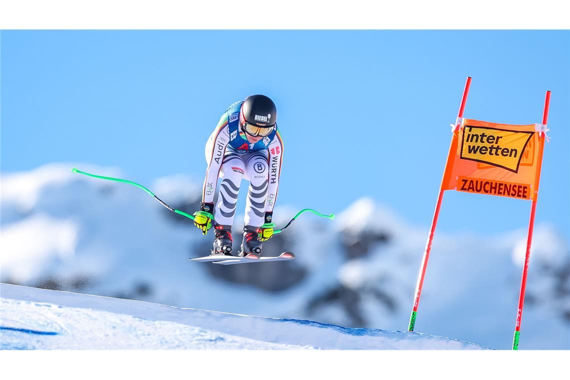 Nach einer bislang durchwachsenen Ski-Saison meldete sich Kira Weidle in der Abfahrt von Altenmarkt-Zauchensee zurück.