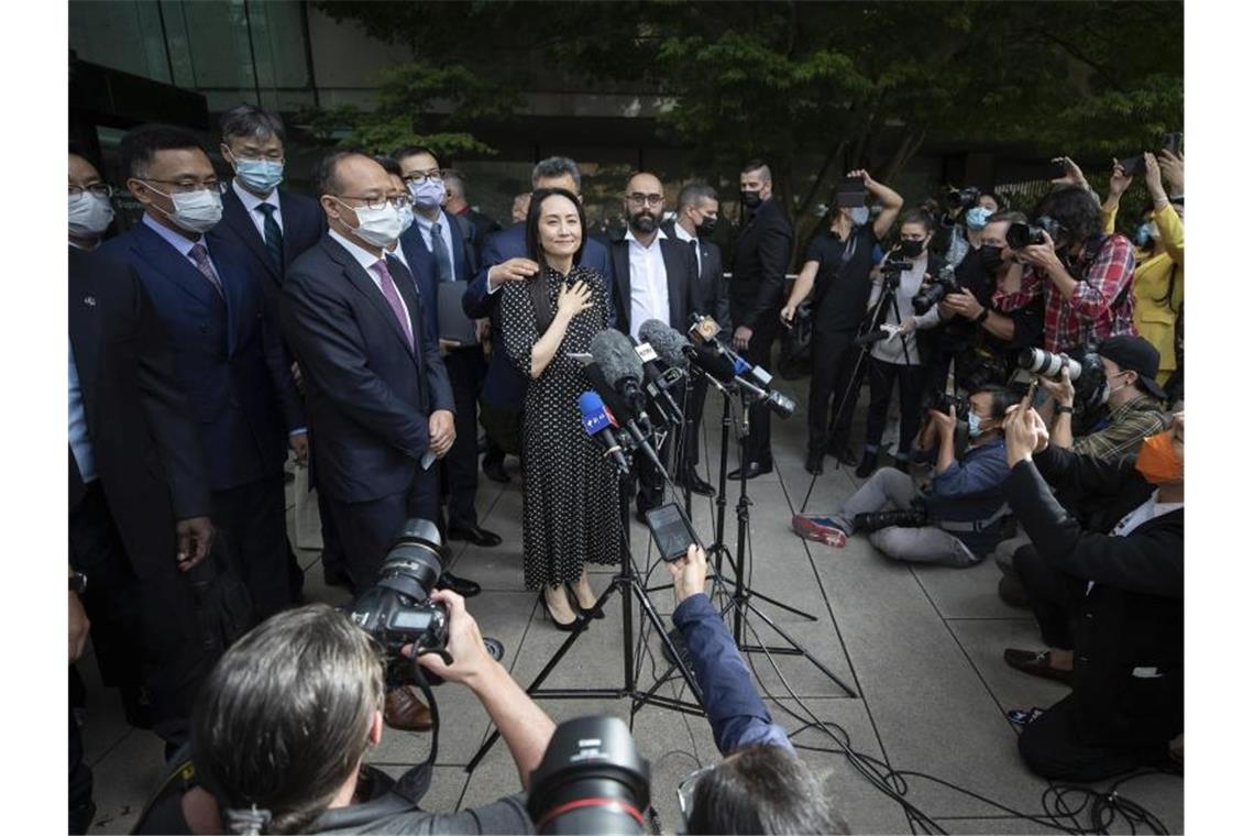 Nach einer Vereinbarung mit den US-Behörden kann Meng Wanzhou nach China zurückkehren. Foto: Darryl Dyck/The Canadian Press/dpa