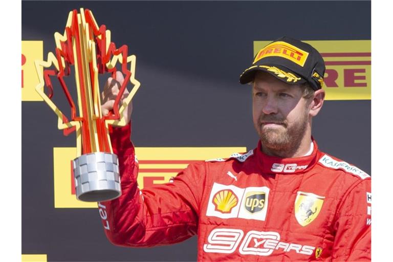 Nach einer Zeitstrafe nur Zweiter: Sebastian Vettel fühlt sich um den Sieg in Kanada betrogen. Foto: Paul Chiasson/The Canadian Press/AP