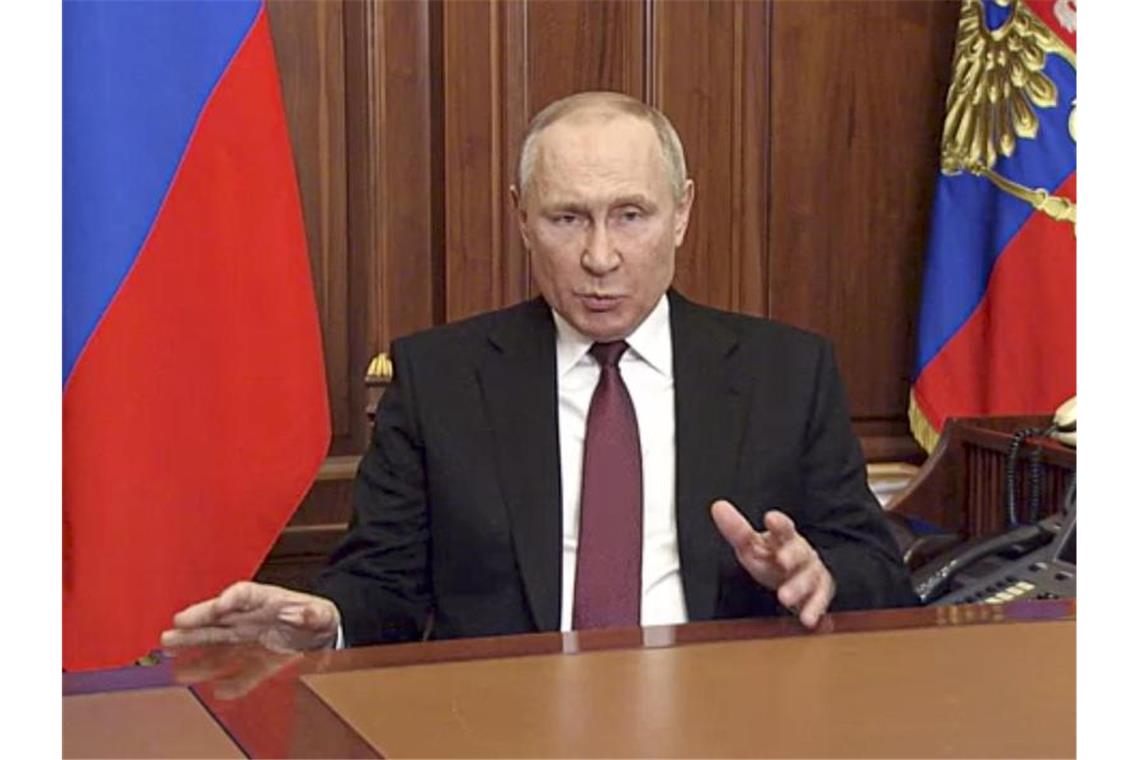 Kreml: Ukraine lehnt Friedensverhandlungen ab - Dementi Nach Kreml-Angaben ist Russland bereit, mit der Ukraine zu vehandeln. Foto: Uncredited/Russian Presidential Press Service/dpa