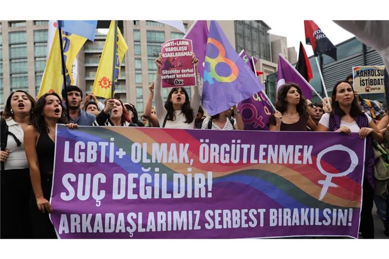 Nach landesweiten Razzien fanden sich vor dem Istanbuler Çağlayan-Gericht zahlreiche Demonstranten zu einer Kundgebung zusammen. Acht von ihnen wurden festgenommen, darunter auch Anwälte und Journalisten.
