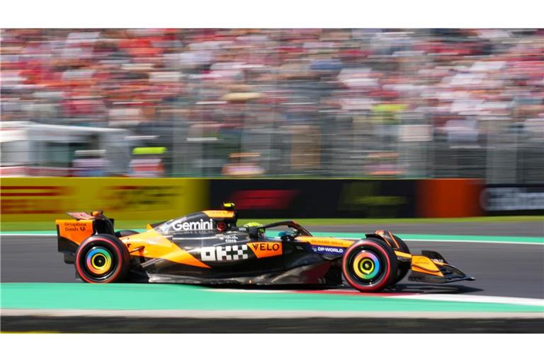 Nach seinem Defekt am McLaren in Zandvoort ist Norris voll in Fahrt.