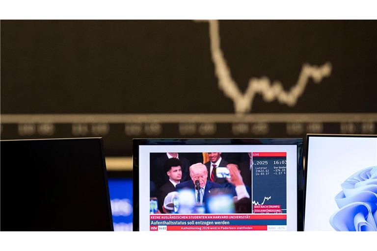Nach Trumps Ankündigung rutscht der Dax ab.