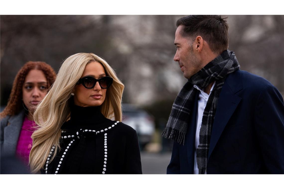 Nach Washington begleitet wurde Hilton von ihrem Ehemann Carter Reum.