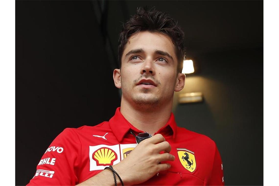 Nach zwei Siegen in Folge schaffte es Charles Leclerc auf dem simulierten Kurs von Interlagos nur auf Platz drei. Foto: Antonio Calanni/AP/dpa