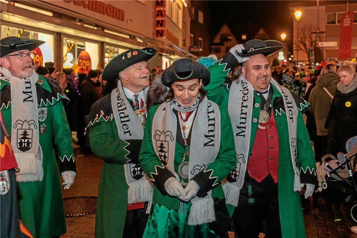 Nachtumzug 2026 der Murreder Henderwäldler in Murrhardt.  Narrenvater Jürgen Kop...
