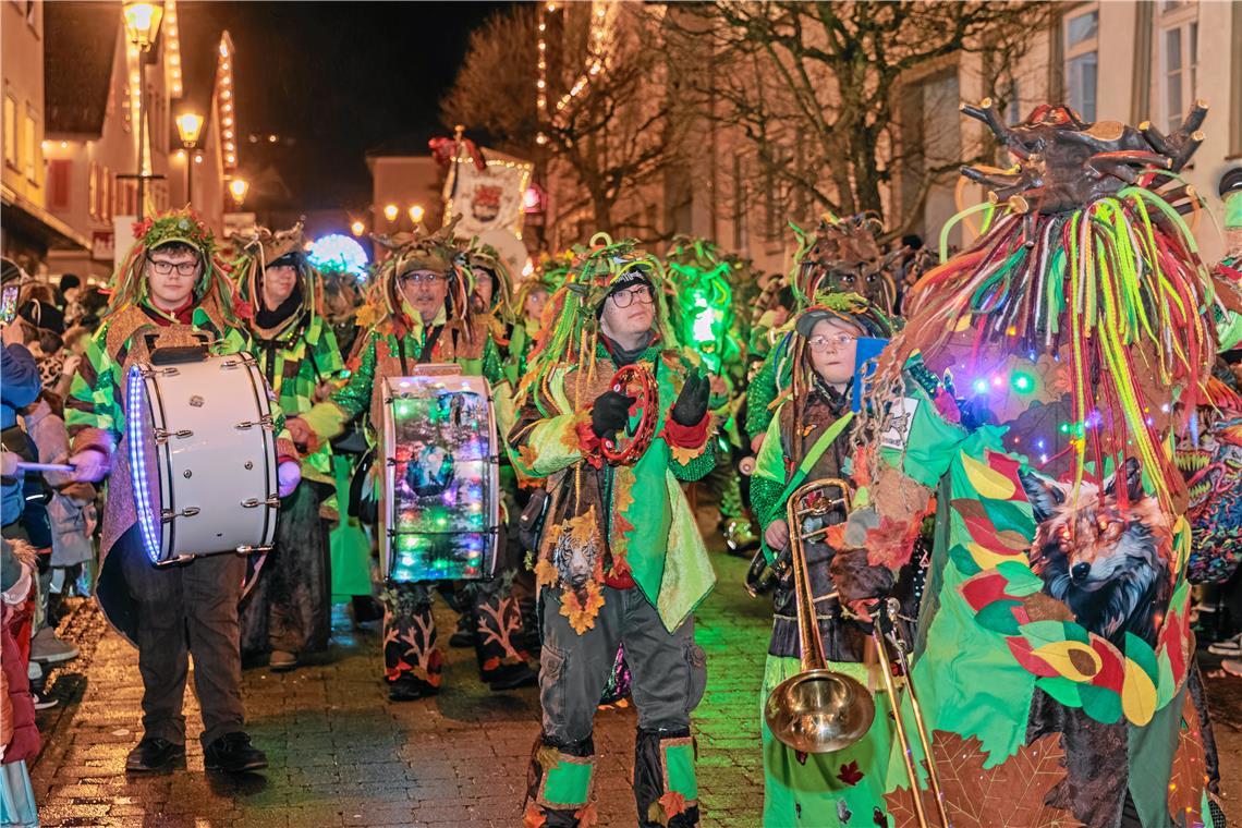 Nachtumzug 2026 der Murreder Henderwäldler in Murrhardt.