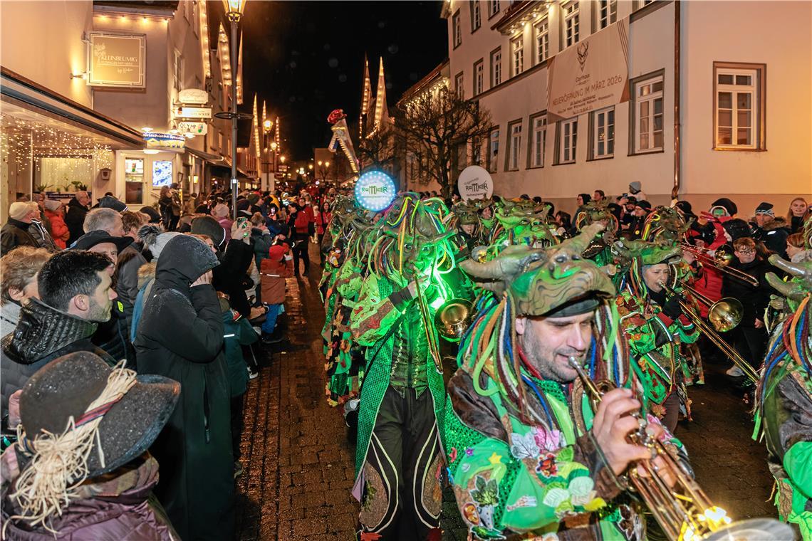 Nachtumzug 2026 der Murreder Henderwäldler in Murrhardt.