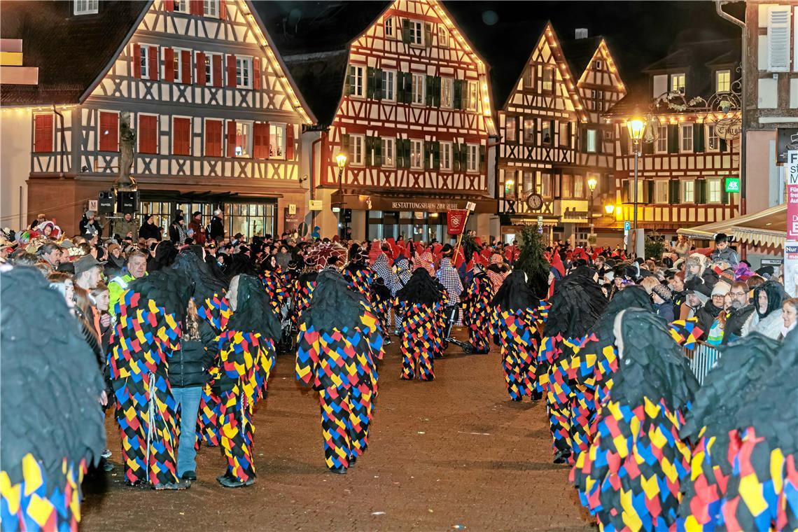 Nachtumzug 2026 der Murreder Henderwäldler in Murrhardt.