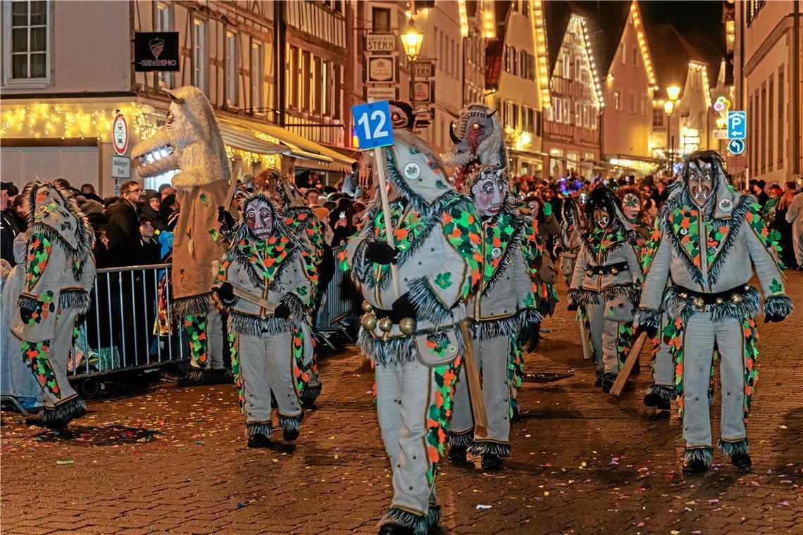 Nachtumzug 2026 der Murreder Henderwäldler in Murrhardt.