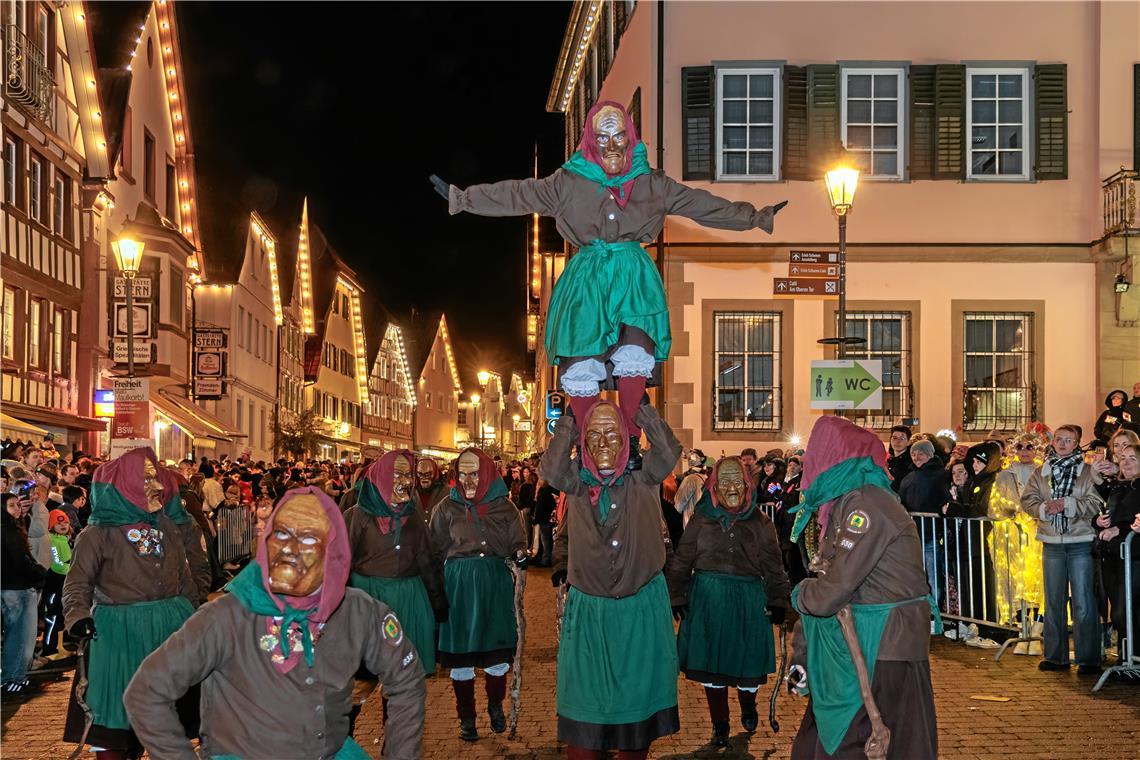 Nachtumzug 2026 der Murreder Henderwäldler in Murrhardt.