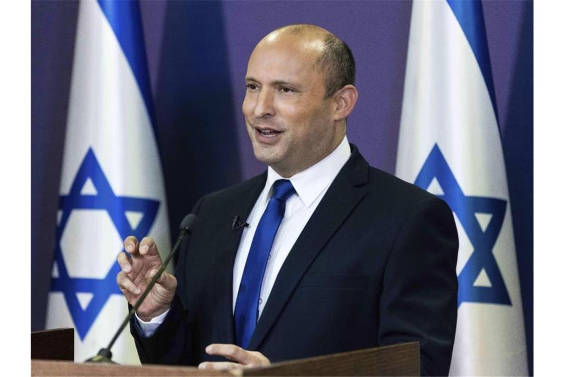 Izchak Herzog ist neuer Staatspräsident Israels Naftali Bennett ist Vorsitzender der ultrarechten Jamina-Partei. Foto: Yonatan Sindel/Pool Flash 90/AP/dpa