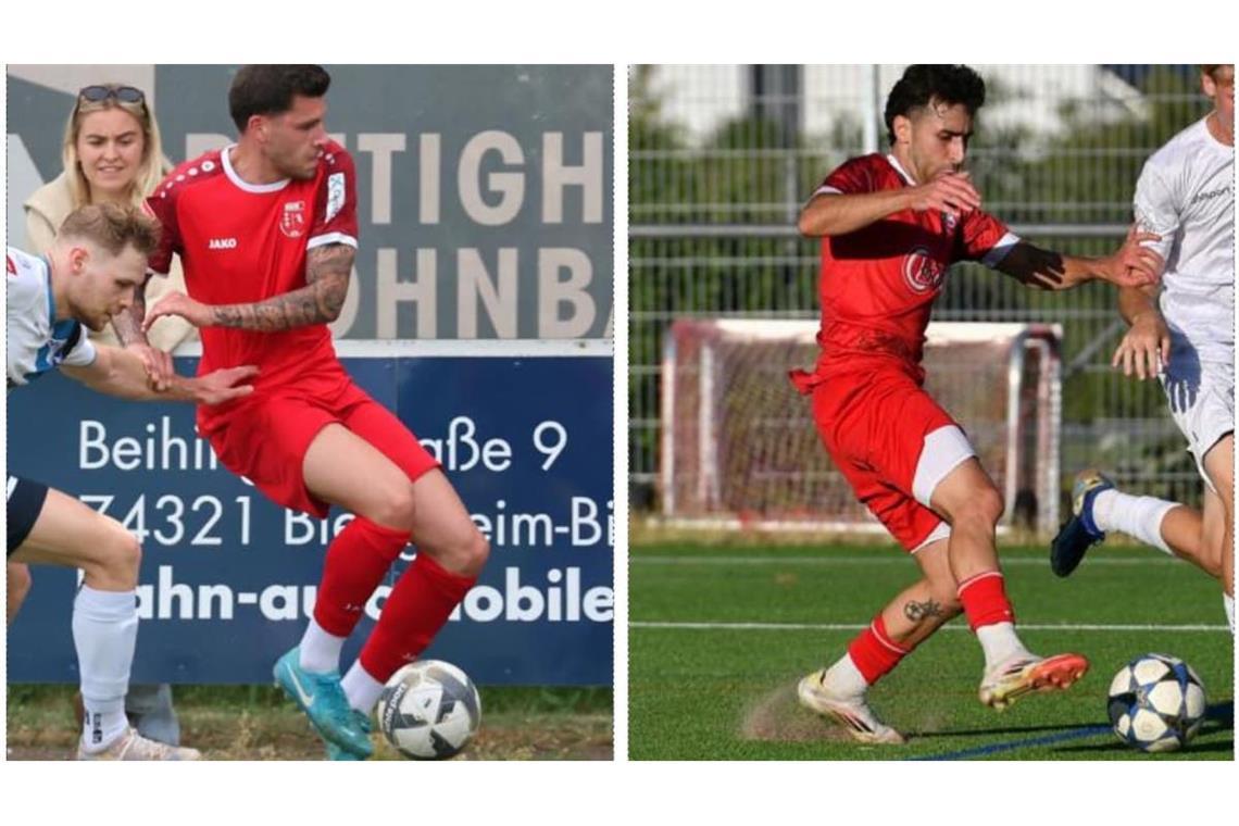 Namen auf dem Calcio-Spielerkarussell: Leon Bauer und Ali Hamdar (von links). 