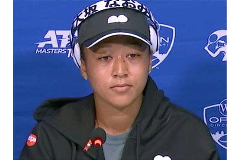 Naomi Osaka musste eine Pressekonferenz unterbrechen. Foto: -/kyodo/dpa