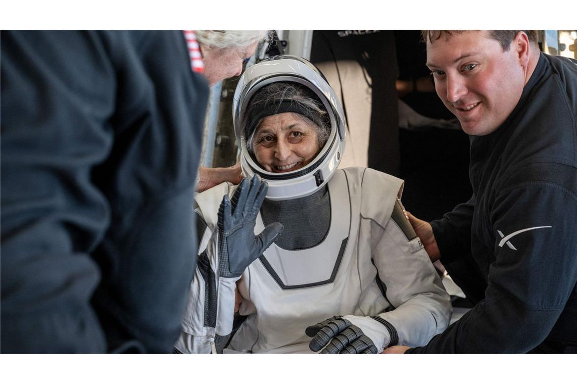 „Willkommen daheim“: Gestrandete Astronauten zurück auf Erde NASA Astronautin Suni Williams.