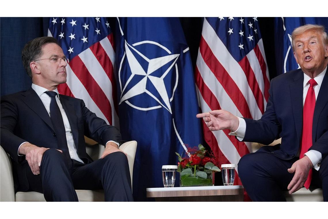 Nato-Generalsekretär Mark Rutte gehört zu den wenigen prominenten Politikern in Europa, die Donald Trumps Vorgehen gegen den Iran immer wieder loben. Schafft es der Niederländer, Trump von einem Bündnisaustritt abzuhalten? (Archivbild)