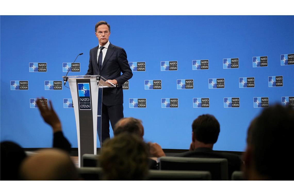 Nato-Generalsekretär Mark Rutte machte klar, dass die Nato  - wenn notwendig - auch ein Flugzeug abschießen werde.