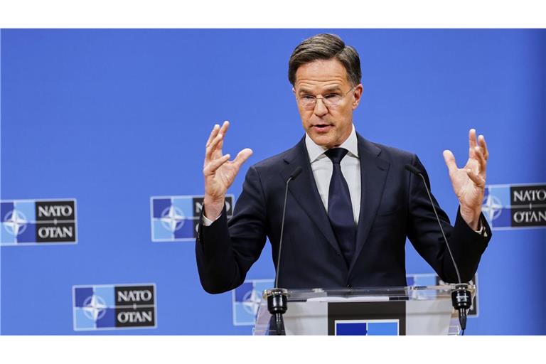 Nato-Generalsekretär Mark Rutte mahnt die Mitglieder der Allianz, mehr in die Verteidigung zu investieren – auch in den Kauf von Drohnen.