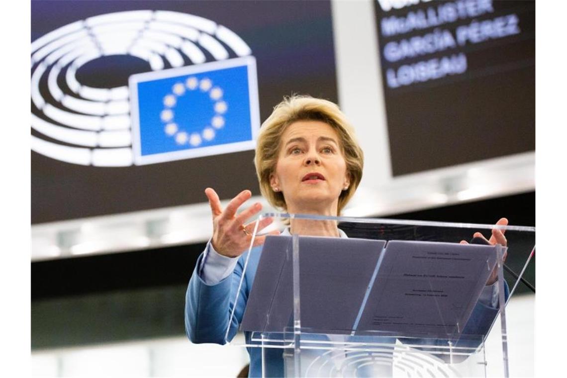 Nach dem Brexit: Wie eng wird die künftige Partnerschaft? „Natürlich kann sich das Vereinigte Königreich mit weniger zufrieden geben“: Ursula von der Leyen. Foto: Philipp von Ditfurth/dpa