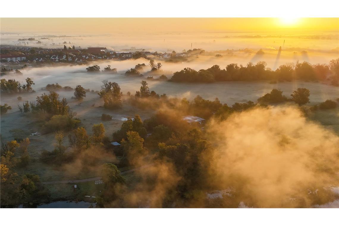 Goldener Herbst mit kühlen Nächten und Nebelgefahr Nebel ist typisch für den Herbst. (Symbolbild)