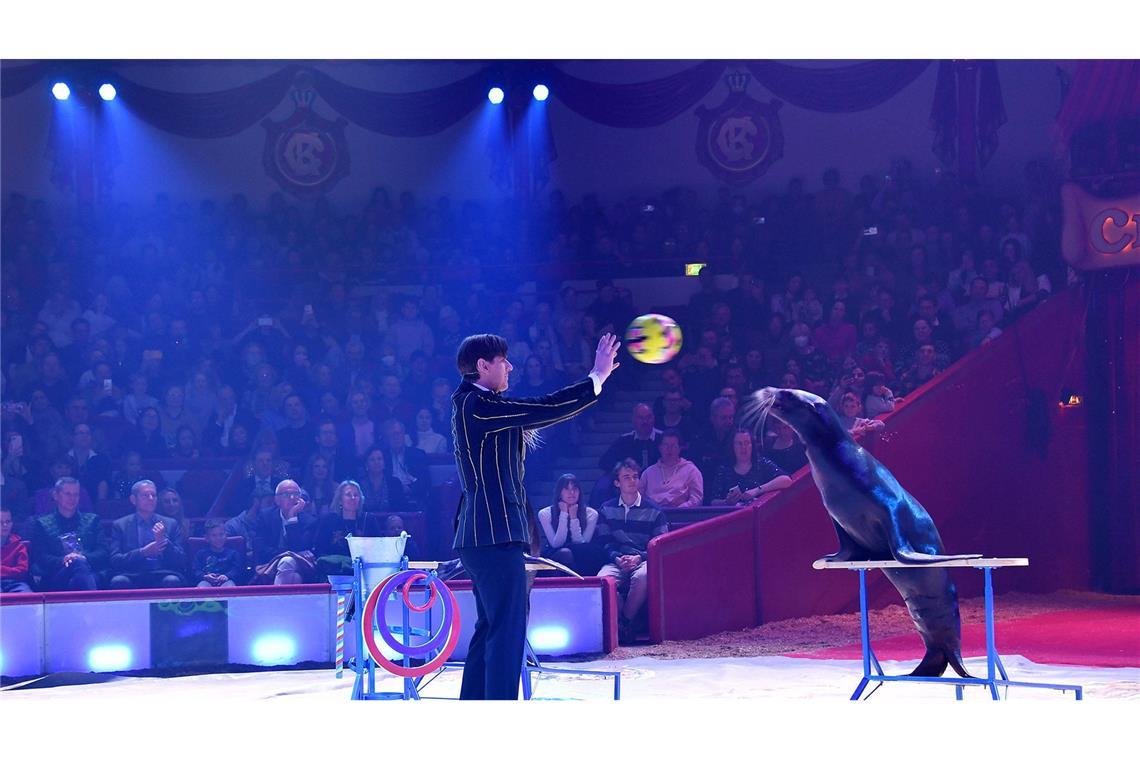 Neben verschiedenen Artisten und Clowns gibt es auch Einlagen mit verschiedenen Tieren (Archiv).