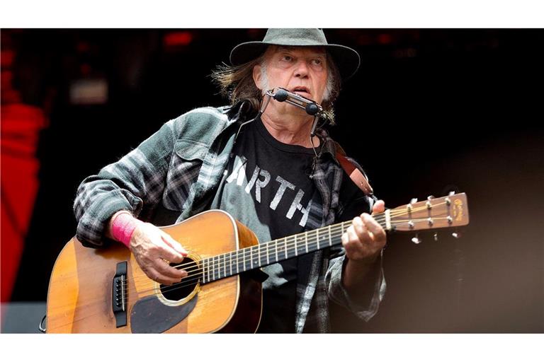 Neil Young möchte ein Konzert in der Ukraine spielen. (Archivbild)