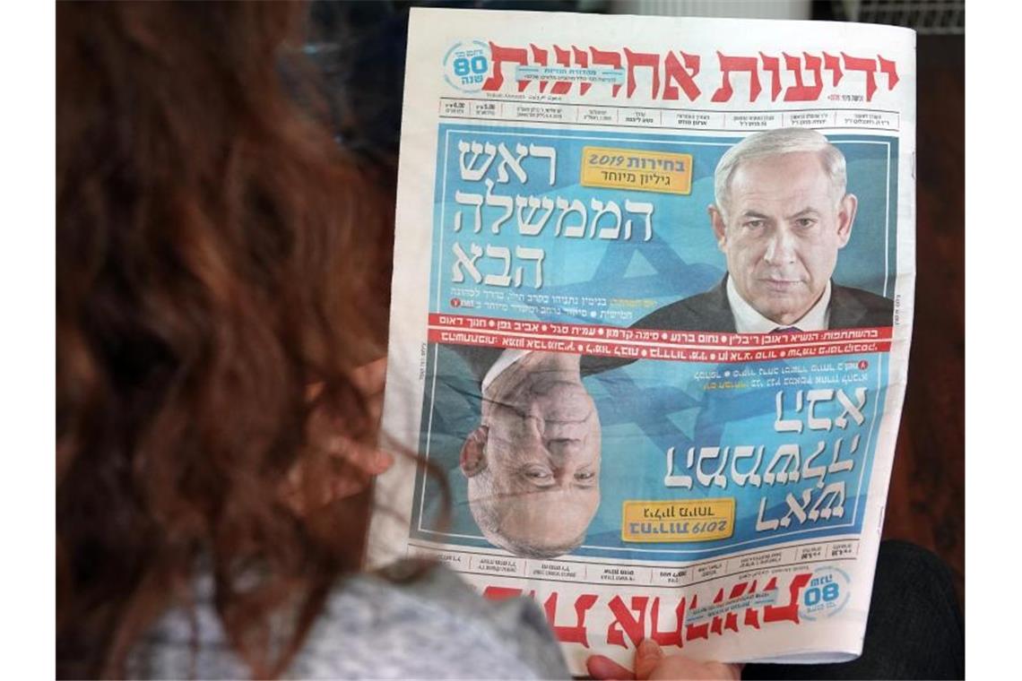 Ex-Militärchef Gantz will Ministerpräsident in Israel werden Netanjahu (oben) oder Gantz - wer wird die nächste israelische Regierung führen? Foto: Sara Lemel