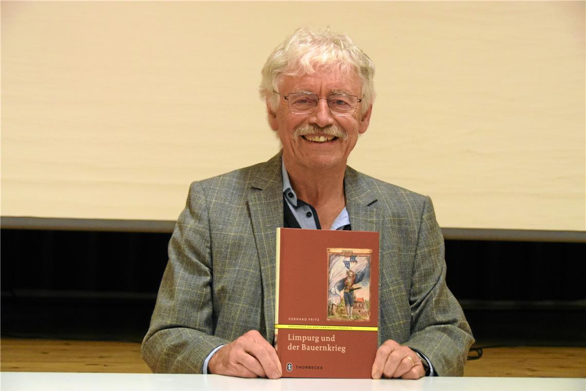 Neue Quellen, neue Erkenntnisse: Historiker Gerhard Fritz beleuchtet den Bauernkrieg im Limpurger Land. Foto: Elisabeth Klaper