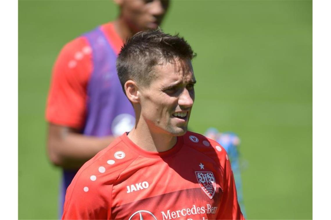 VfB-Neuzugang Klement weiter nicht im Mannschaftstraining Neuzugang Philipp Klement. Foto: Maximilian Haupt/Archivbild
