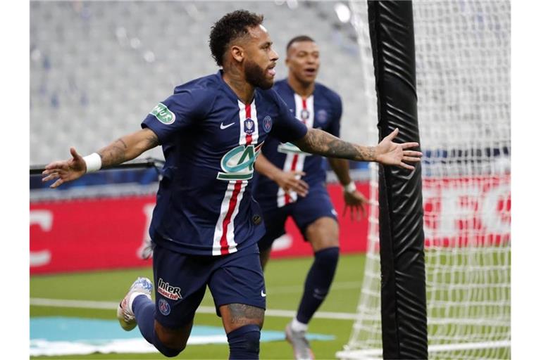 Neymar schoss für PSG das Tor zum 1:0. Foto: Francois Mori/AP/dpa