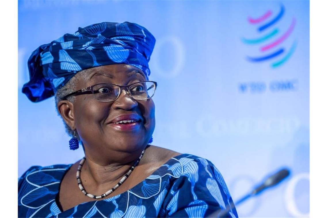 Ngozi Okonjo-Iweala aus Nigeria, Kandidatin für das Amt der Generaldirektorin der Welthandelsorganisation (WTO). Foto: Martial Trezzini/KEYSTONE/dpa