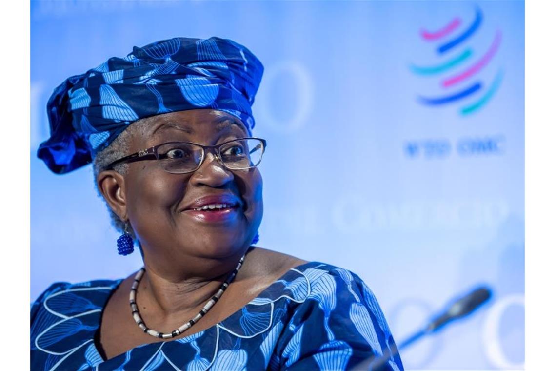Noch zwei Kandidatinnen für Chef-Posten bei der WTO Ngozi Okonjo-Iweala aus Nigeria, Kandidatin für das Amt der Generaldirektorin der Welthandelsorganisation (WTO). Foto: Martial Trezzini/KEYSTONE/dpa