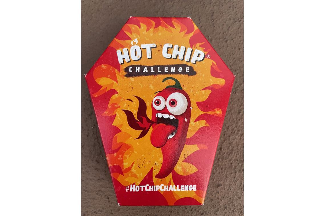 Gesundheitsgefahren durch die „Hot Chip Challenge“ Nicht mehr erlaubt: Diese extrem scharfen Chips sorgten für Behandlungen in Krankenhäusern. Foto: Rems-Murr-Kreis