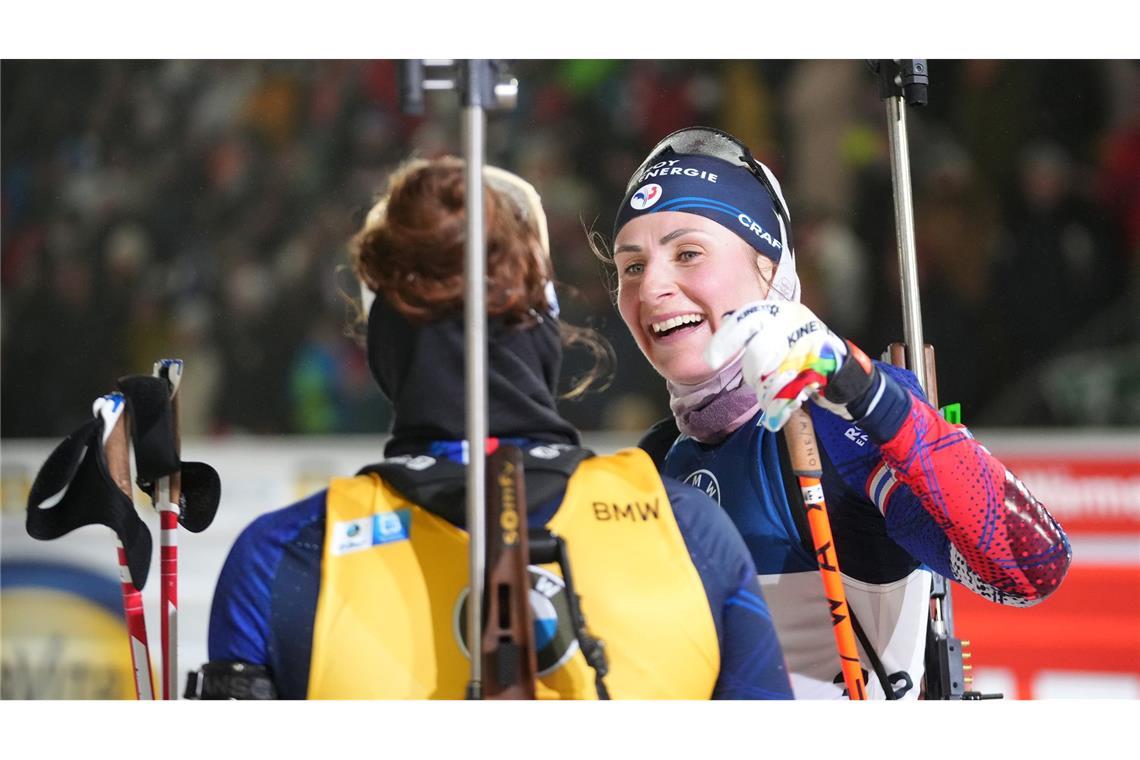 Nicht zu schlagen: Die beiden Französinnen Justine Braisaz-Bouchet und Lou Jeanmonnot