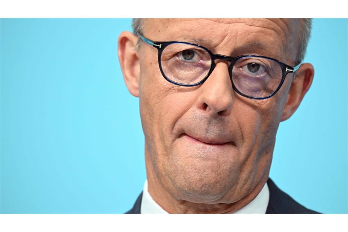 NIcht zufrieden: Bundeskanzler Friedrich Merz.