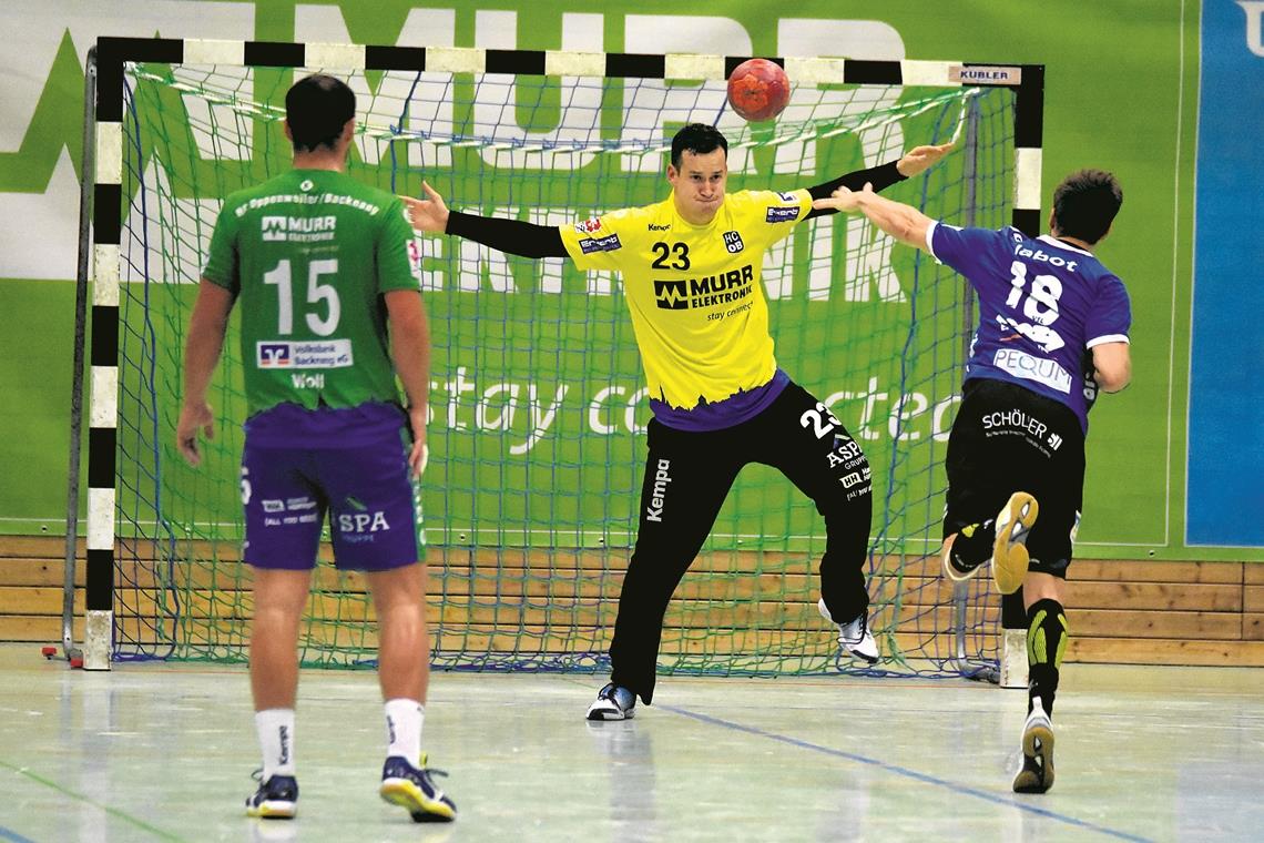 Nicht zuletzt auf die Paraden von HCOB-Keeper Stefan Koppmeier wird es im Heimspiel gegen Saarlouis ankommen. Foto: T. Sellmaier