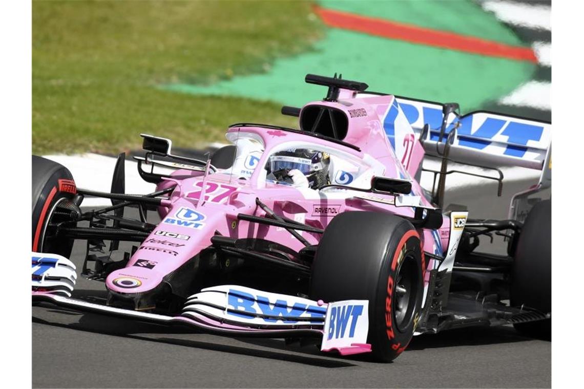 Nico Hülkenberg darf erneut ins Racing-Point-Cockpit steigen. Foto: Bryn Lennon/Pool'Getty/ AP/dpa