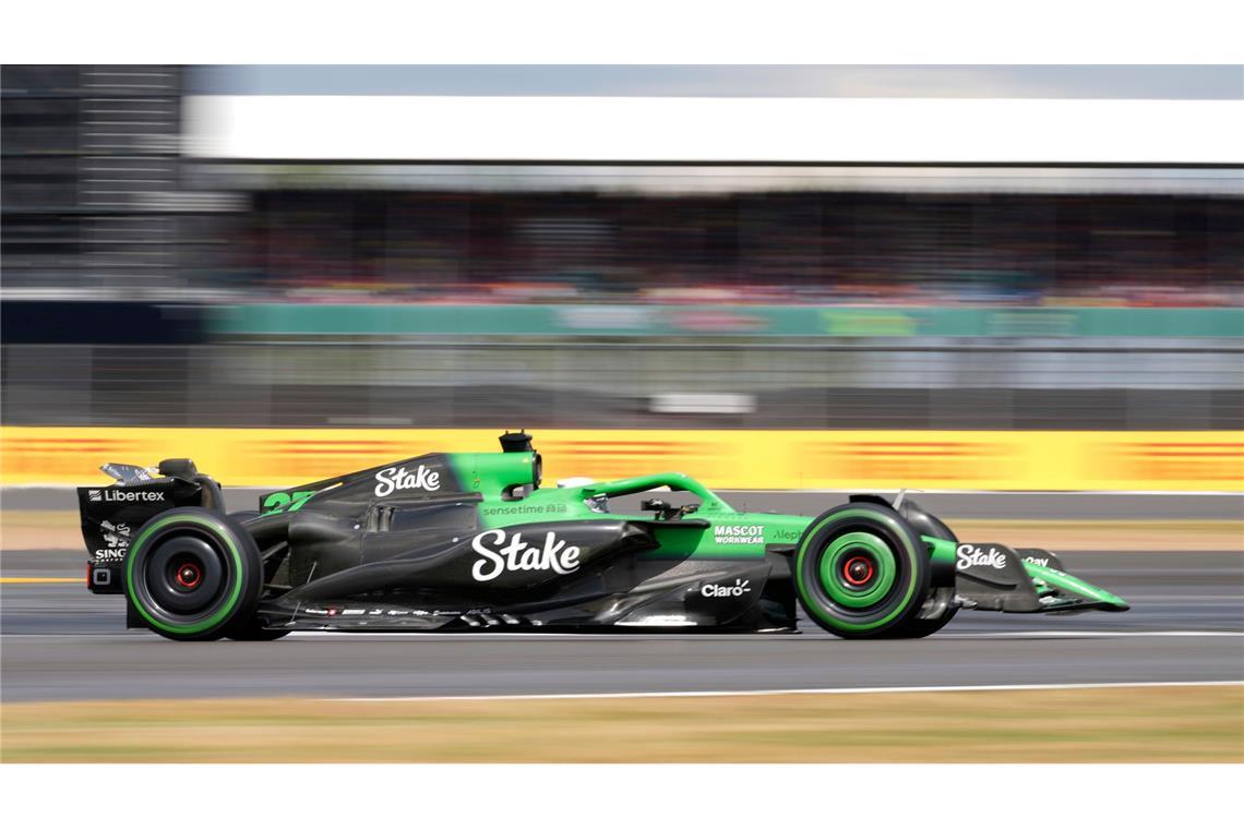 Lego-Pokal und Schampus: Hülkenberg-Party freut auch Audi Nico Hülkenberg fuhr in Silverstone vom vorletzten Startplatz noch auf Rang drei.