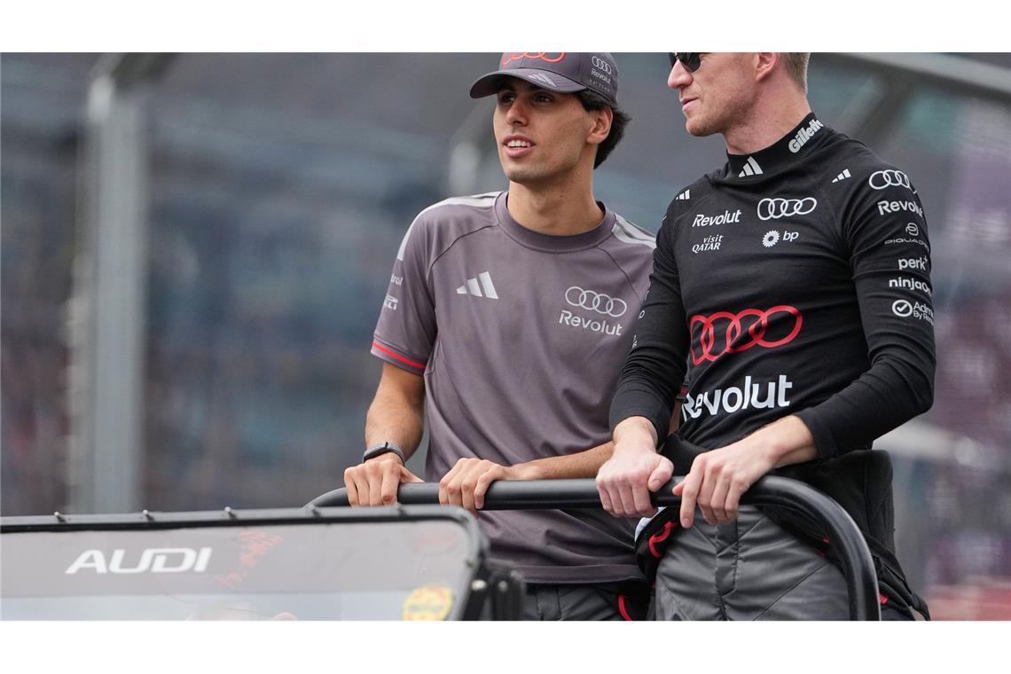 Nico Hülkenberg (r) und Gabriel Bortoleto verpassten jeweils eins der ersten beiden Rennen. (Archivbild)