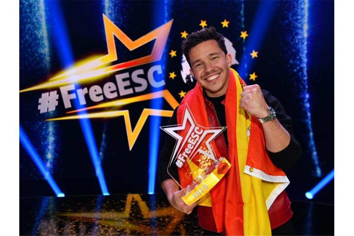 Litauen und Spanien gewinnen ESC-Ersatzshows Nico Santos hat für Spanien den von Stefan Raab ins Leben gerufenen ESC-Ersatz „Free European Song Contest“ gewonnen. Foto: Willi Weber/ProSieben/dpa