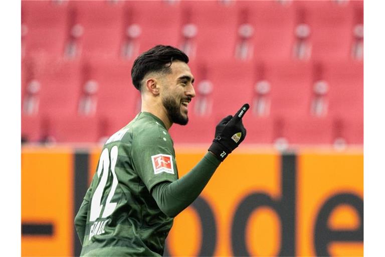 Nicolas Gonzalez von Stuttgart beim Spiel gegen den FC Augsburg. Foto: Matthias Balk/dpa