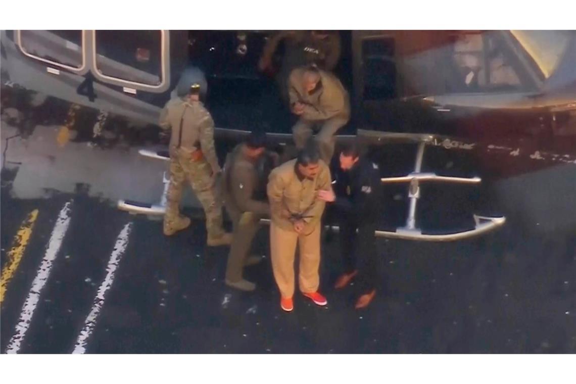 Nicolás Maduro wurde von Spezialkräften begleitet.